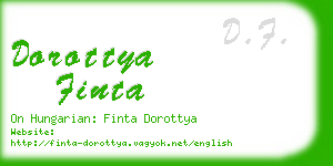 dorottya finta business card